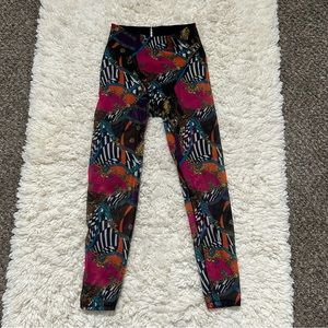 Adam Selman Sport French Cut Semi-Sheer Leggings Size Small